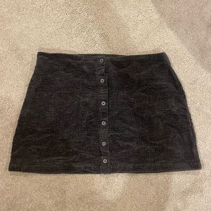 corduroy mini skirt